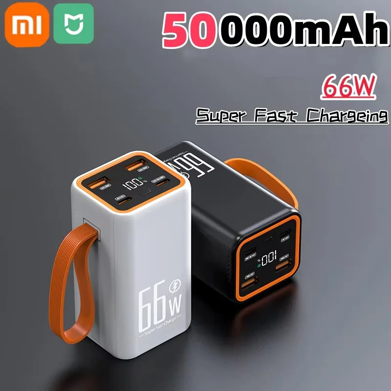 50000mAh Xiaomi Mini Power Bank – 66W Two-Way Fast Charging Portable Battery for iPhone, Huawei, and More - Image 2
