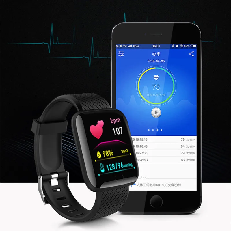 Fitness Smart Watch – 116plus Full Touch Screen, IP67 Waterproof Bluetooth Watch for Men & Women, Compatible with Android & iOS - Image 5